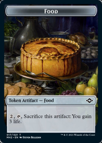 Beast // Food (17) Double-Sided Token [Modern Horizons 2 Tokens] Magic: The Gathering