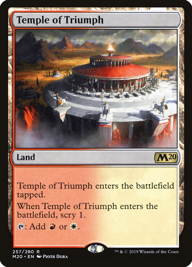 Temple of Triumph [Core Set 2020] Magic: The Gathering