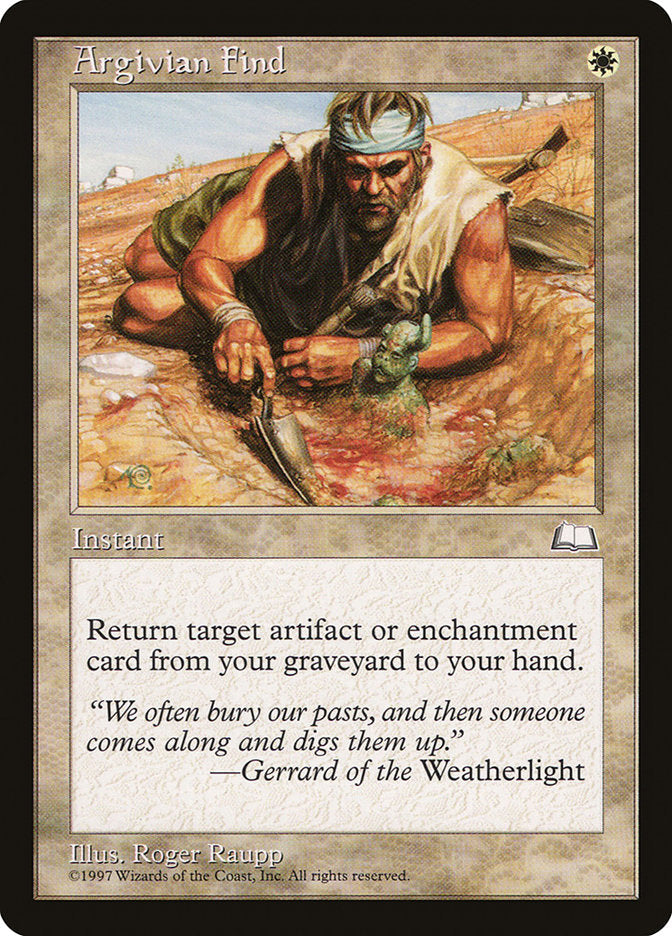 Argivian Find [Weatherlight] Magic: The Gathering