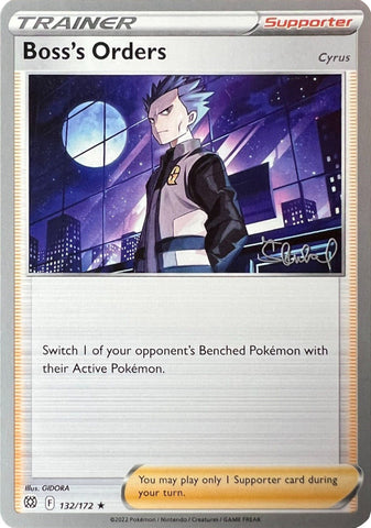 Boss's Orders (132/172) (Cyrus) (ADP - Ondrej Skubal) [World Championships 2022] Pokémon