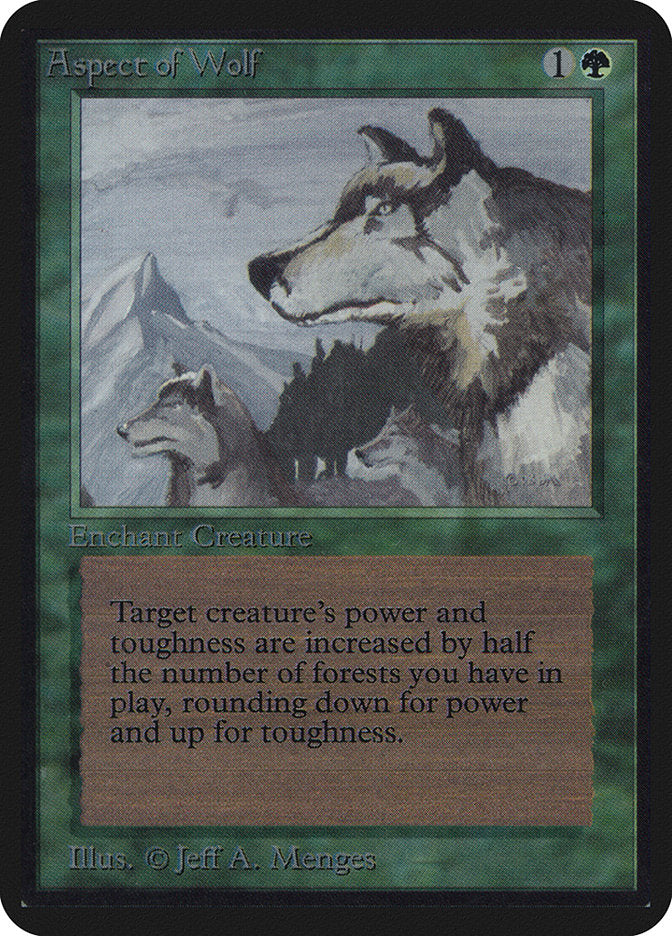 Aspect of Wolf [Alpha Edition] Magic: The Gathering
