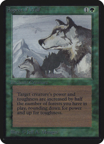 Aspect of Wolf [Alpha Edition] Magic: The Gathering