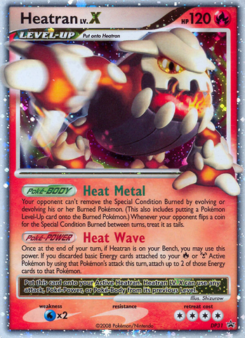 Heatran LV.X (DP31) [Diamond & Pearl: Black Star Promos]