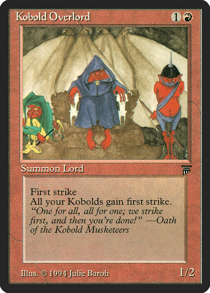 Kobold Overlord [Legends] Magic: The Gathering