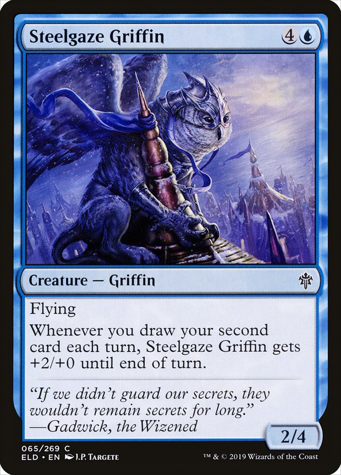 Steelgaze Griffin [Throne of Eldraine] Magic: The Gathering