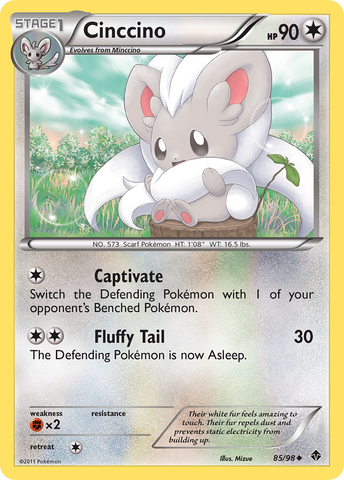 Cinccino (85/98) [Black & White: Emerging Powers] Pokémon