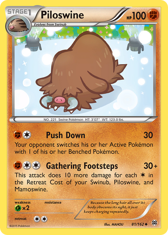 Piloswine (81/162) [XY: BREAKthrough] Pokémon