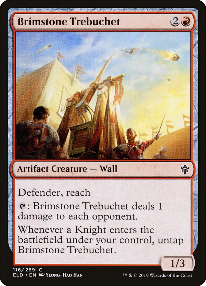 Brimstone Trebuchet [Throne of Eldraine] Magic: The Gathering