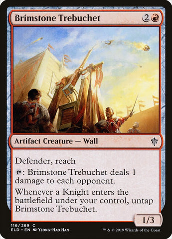 Brimstone Trebuchet [Throne of Eldraine] Magic: The Gathering