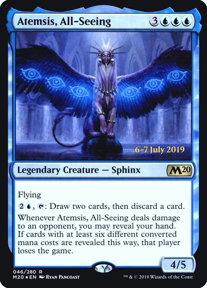 Atemsis, All-Seeing [Core Set 2020 Prerelease Promos] Magic: The Gathering