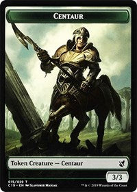Centaur // Egg Double-Sided Token [Commander 2019 Tokens] Magic: The Gathering