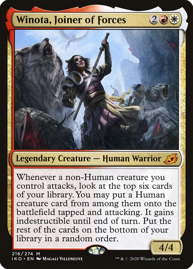 Winota, Joiner of Forces [Ikoria: Lair of Behemoths] Magic: The Gathering