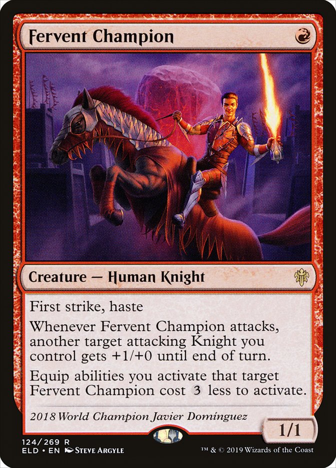 Fervent Champion [Throne of Eldraine] Magic: The Gathering