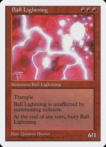 Ball Lightning [Fifth Edition] Magic: The Gathering