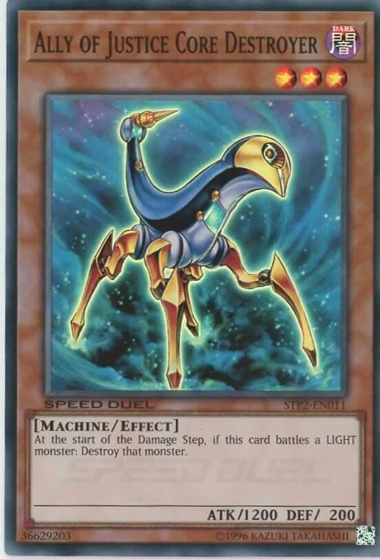 Ally of Justice Core Destroyer [STP2-EN011] Super Rare Yu-Gi-Oh!