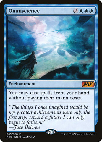 Omniscience [Core Set 2019] Magic: The Gathering