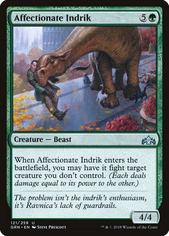 Affectionate Indrik [Guilds of Ravnica] Magic: The Gathering