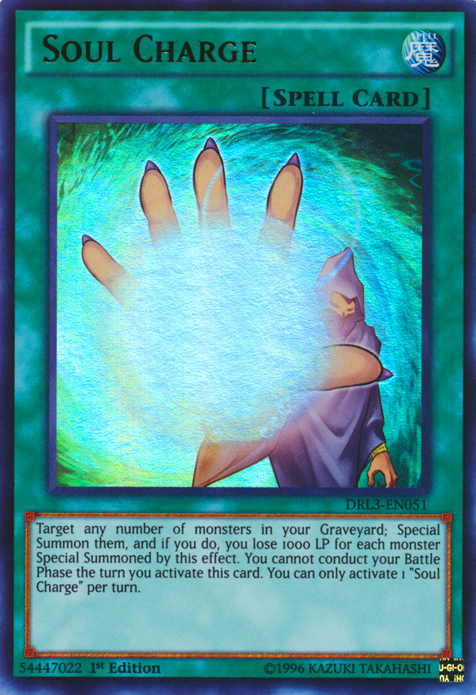 Soul Charge [DRL3-EN051] Ultra Rare Yu-Gi-Oh!