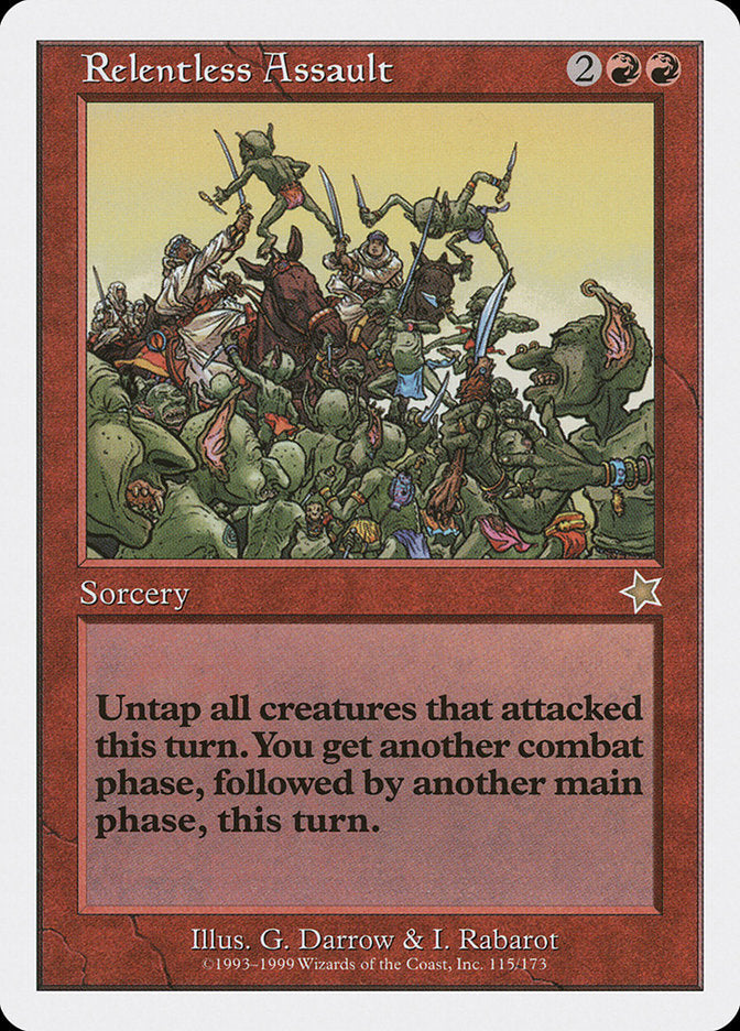 Relentless Assault [Starter 1999] Magic: The Gathering
