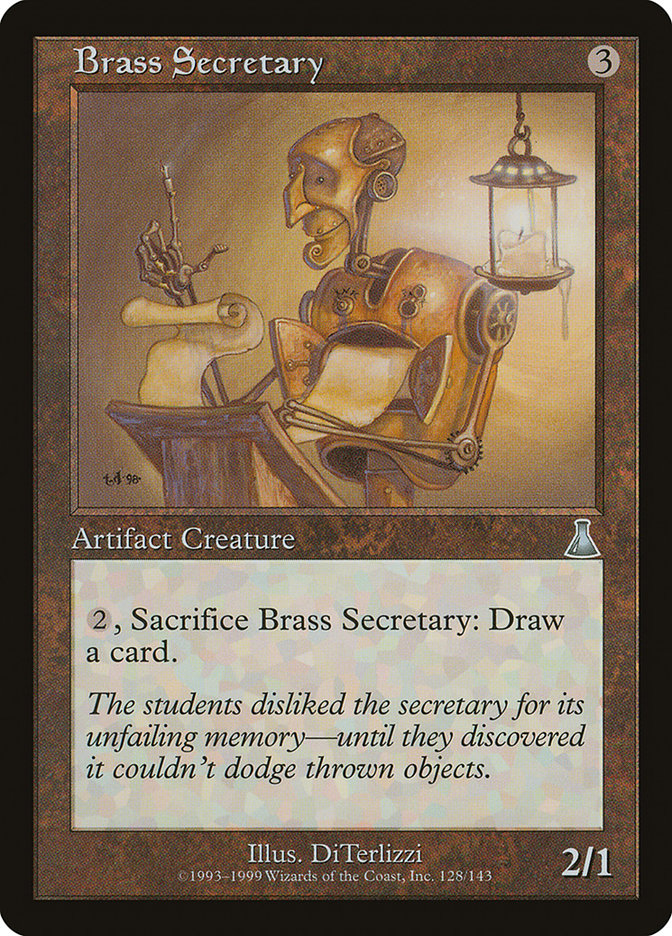 Brass Secretary [Urza's Destiny] Magic: The Gathering