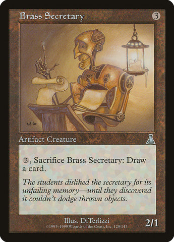 Brass Secretary [Urza's Destiny] Magic: The Gathering
