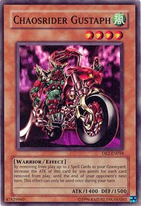 Chaosrider Gustaph [DR2-EN018] Super Rare Yu-Gi-Oh!