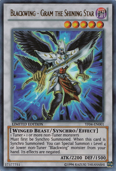 Blackwing - Gram the Shining Star [YF04-EN001] Ultra Rare Yu-Gi-Oh!