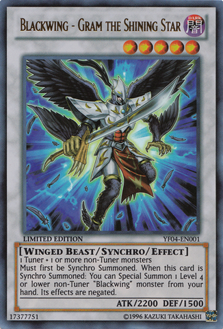 Blackwing - Gram the Shining Star [YF04-EN001] Ultra Rare Yu-Gi-Oh!