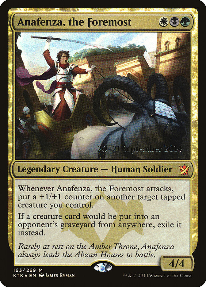 Anafenza, the Foremost [Khans of Tarkir Prerelease Promos] Magic: The Gathering