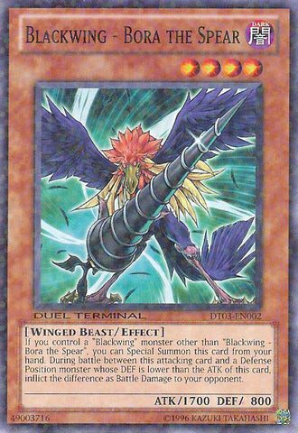 Blackwing - Bora the Spear [DT03-EN002] Common Yu-Gi-Oh!