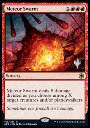 Meteor Swarm (Promo Pack) [Dungeons & Dragons: Adventures in the Forgotten Realms Promos] Magic: The Gathering