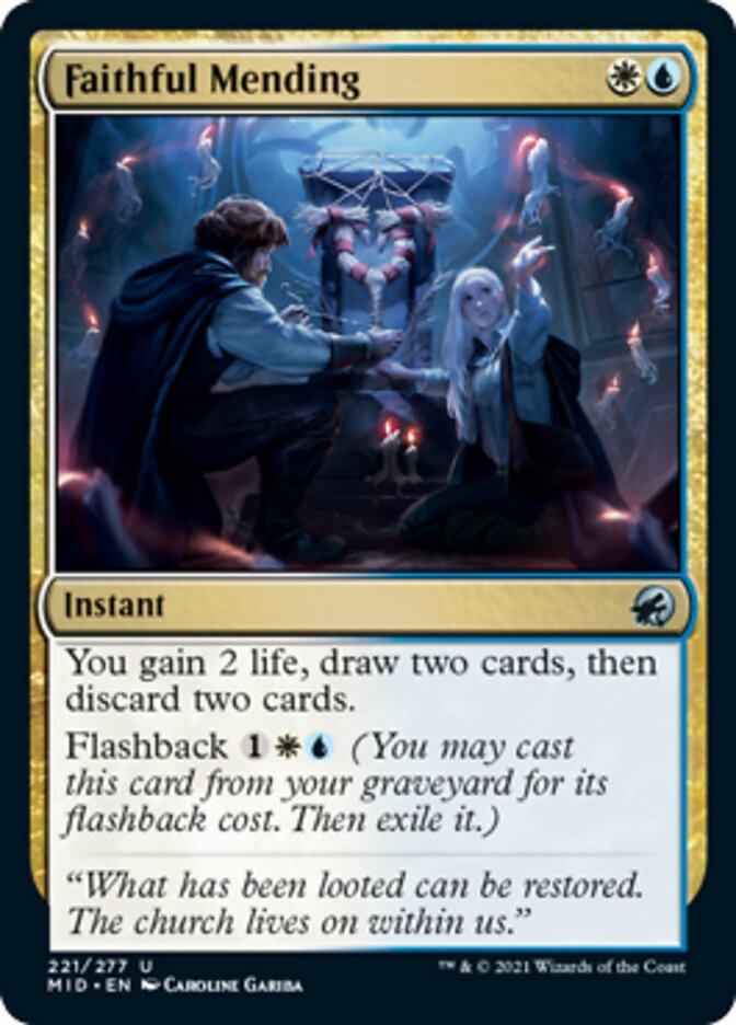 Faithful Mending [Innistrad: Midnight Hunt] Magic: The Gathering