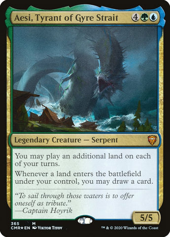 Aesi, Tyrant of Gyre Strait [Commander Legends] Magic: The Gathering