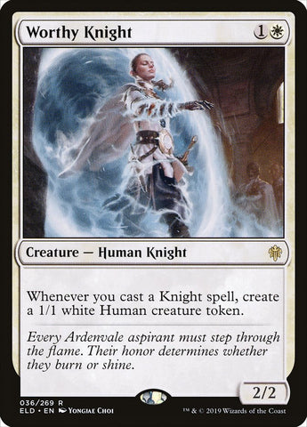 Worthy Knight [Throne of Eldraine] Magic: The Gathering
