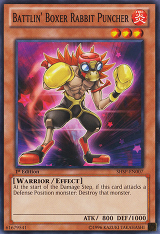 Battlin' Boxer Rabbit Puncher [SHSP-EN007] Common Yu-Gi-Oh!