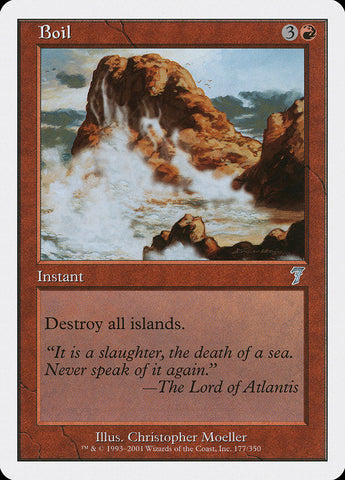 Boil [Seventh Edition] Magic: The Gathering