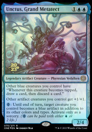 Unctus, Grand Metatect [Phyrexia: All Will Be One Prerelease Promos] Magic: The Gathering