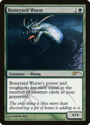 Boneyard Wurm [Wizards Play Network 2011] Magic: The Gathering