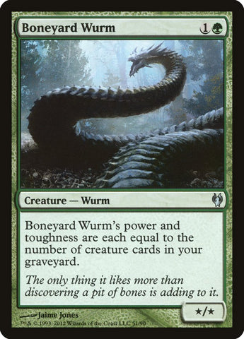 Boneyard Wurm [Duel Decks: Izzet vs. Golgari] Magic: The Gathering