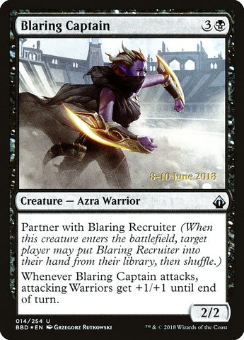 Blaring Captain (Prerelease) [Battlebond Promos] Magic: The Gathering