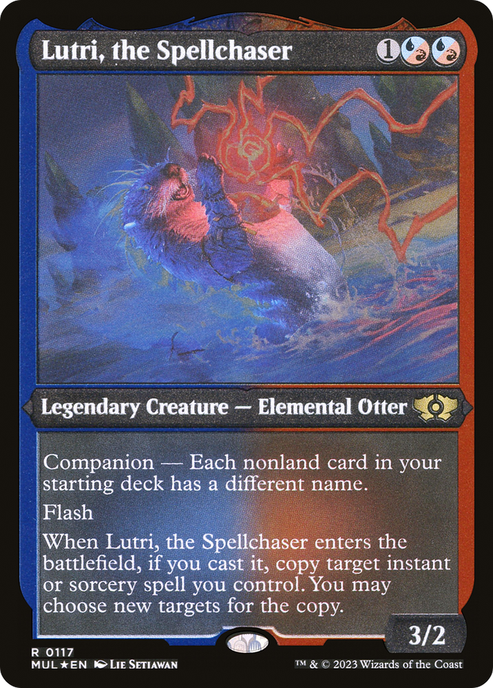 Lutri, the Spellchaser (Foil Etched) [Multiverse Legends] Magic: The Gathering