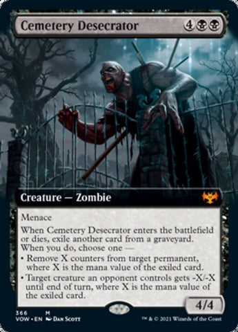 Cemetery Desecrator (Extended Art) [Innistrad: Crimson Vow] Magic: The Gathering