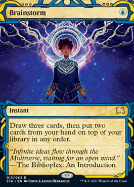 Brainstorm (Foil Etched) [Strixhaven: School of Mages Mystical Archive] Magic: The Gathering