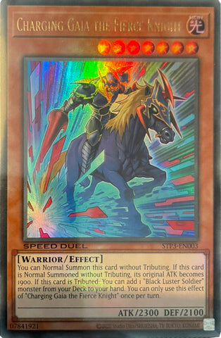 Charging Gaia the Fierce Knight [STP3-EN003] Ultra Rare Yu-Gi-Oh!