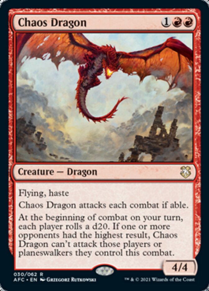 Chaos Dragon [Dungeons & Dragons: Adventures in the Forgotten Realms Commander] Magic: The Gathering