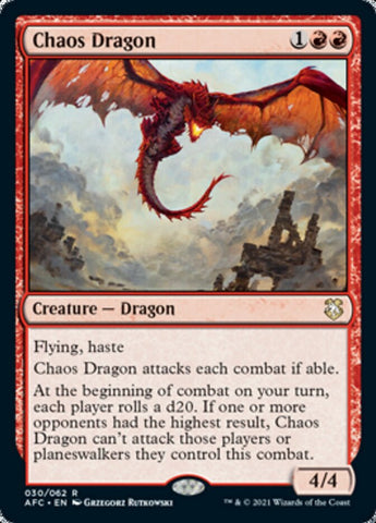 Chaos Dragon [Dungeons & Dragons: Adventures in the Forgotten Realms Commander] Magic: The Gathering
