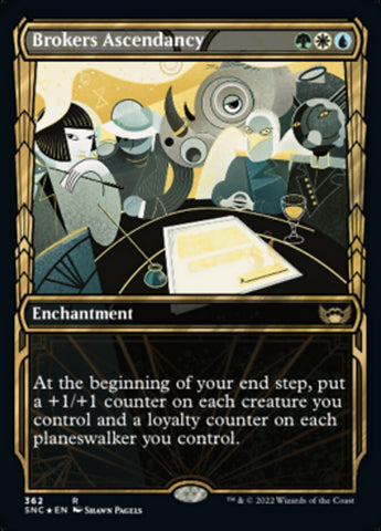 Brokers Ascendancy (Showcase Golden Age Gilded Foil) [Streets of New Capenna] Magic: The Gathering