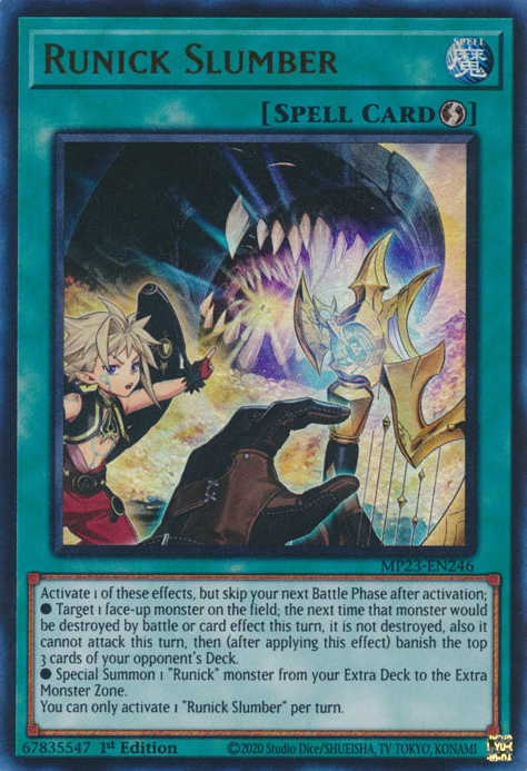 Runick Slumber [MP23-EN246] Ultra Rare Yu-Gi-Oh!