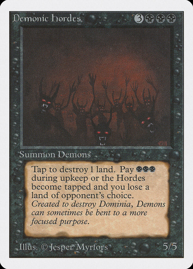 Demonic Hordes [Unlimited Edition] Magic: The Gathering