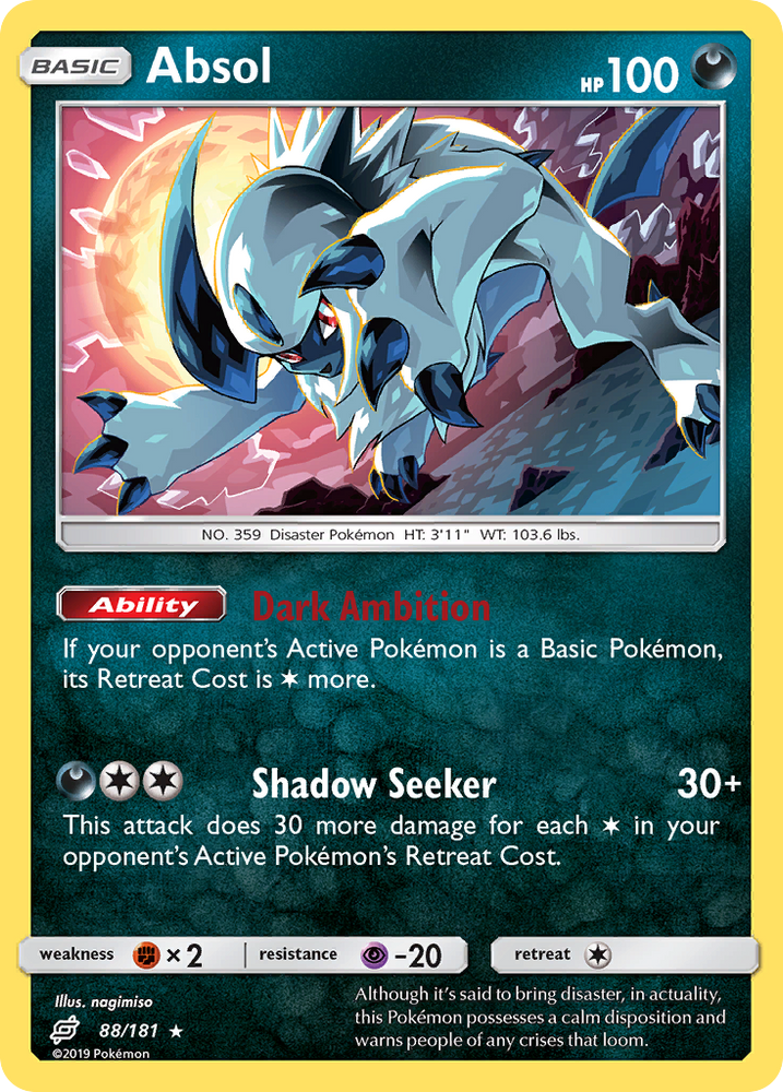 Absol (88/181) [Sun & Moon: Team Up] Pokémon